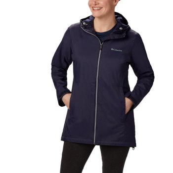 Columbia Jas Dames, Switchback Lined Long Donkerblauw, 52CGTKDJX